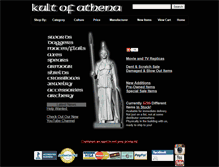 Tablet Screenshot of cultofathena.com